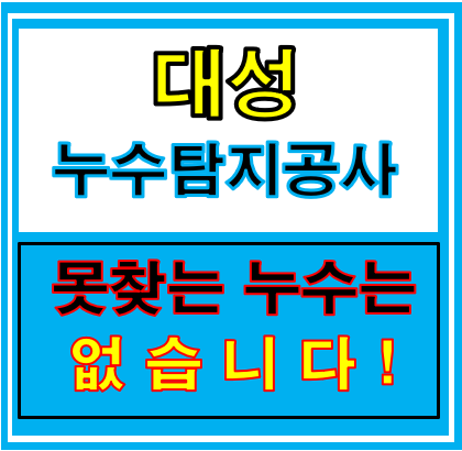 대성누수탐지공사