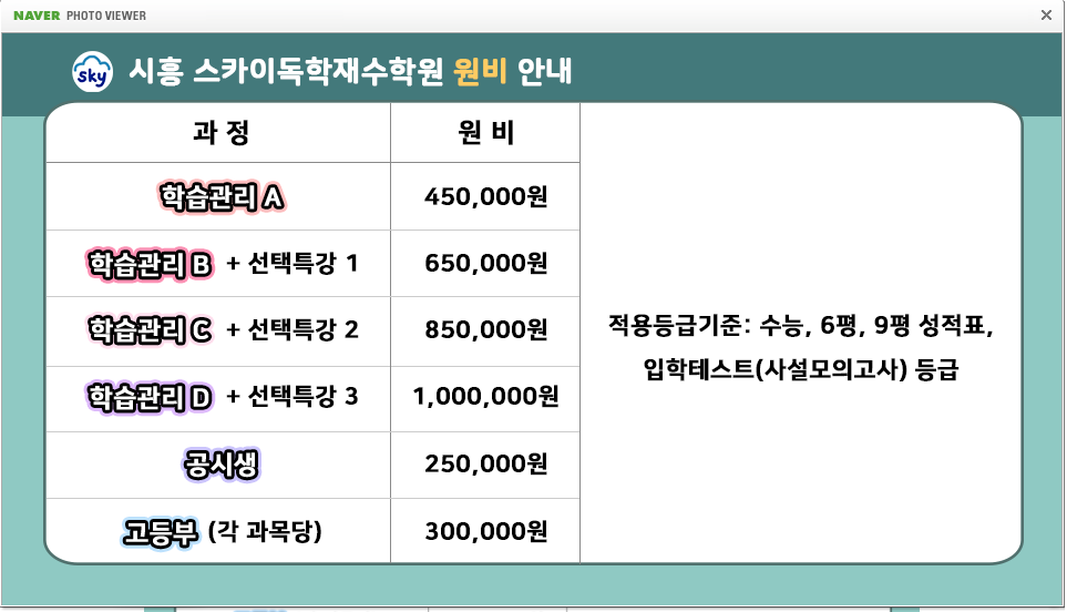 시흥스카이독학재수학원