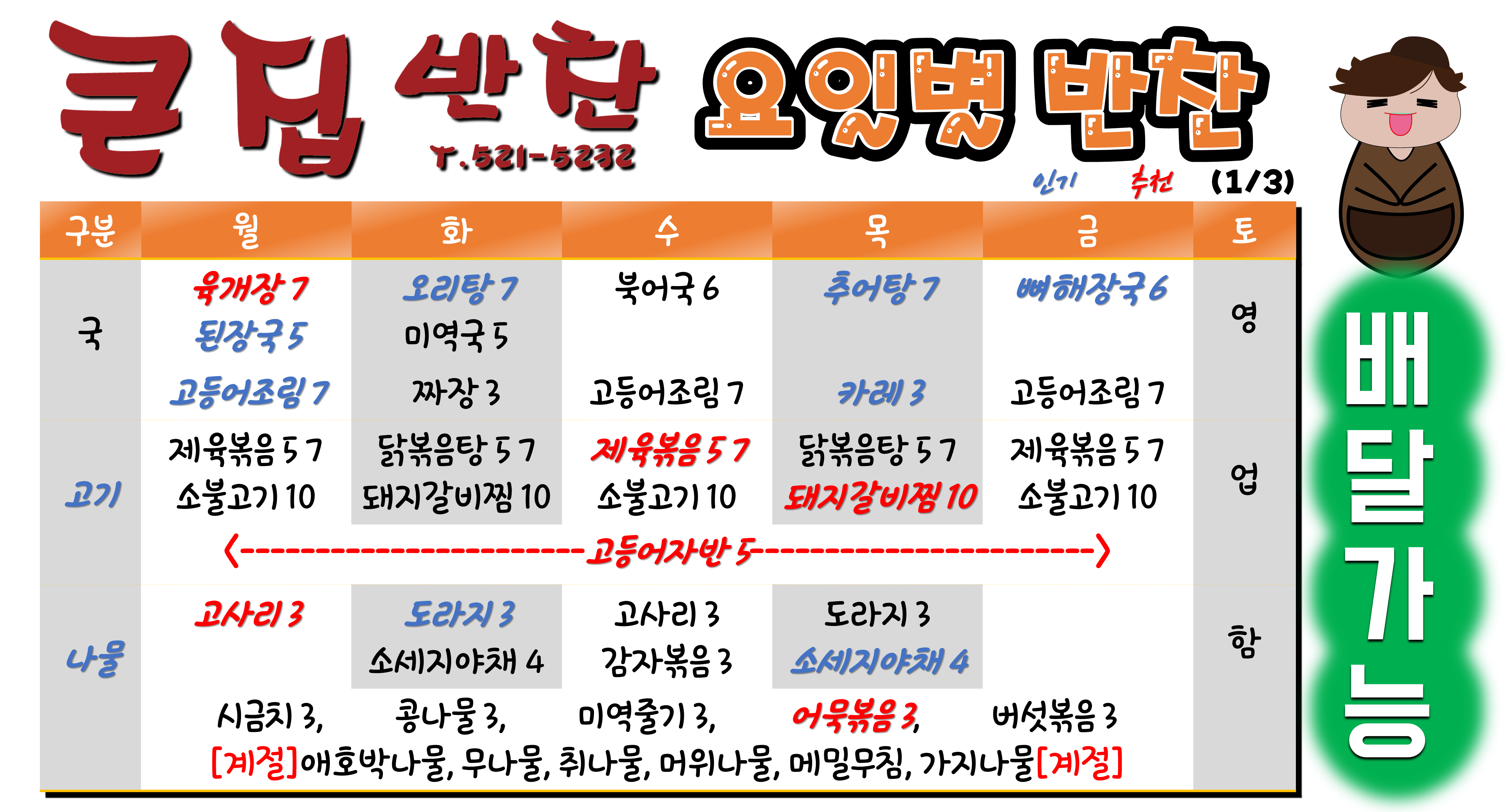 큰집반찬