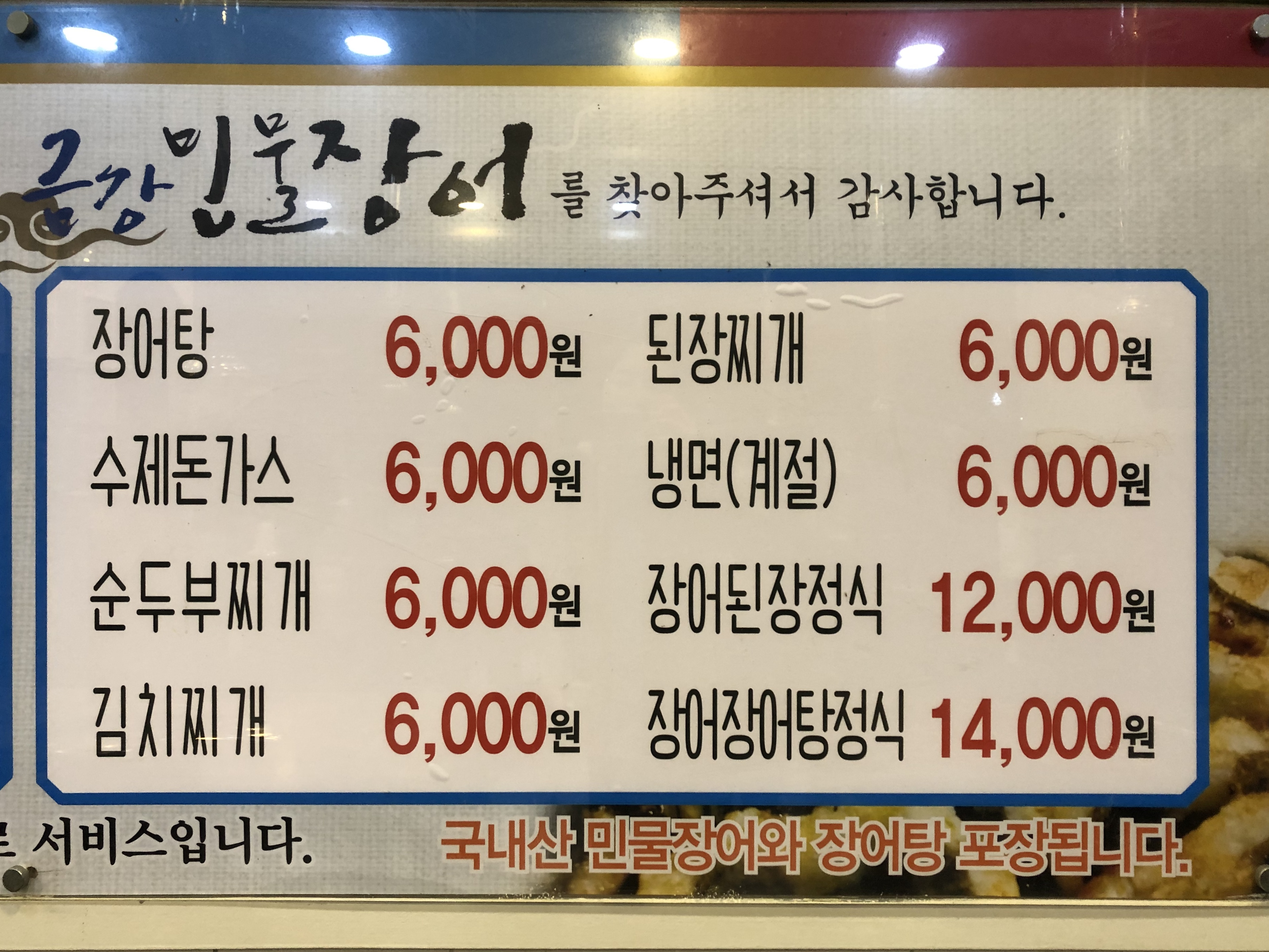 금강민물장어