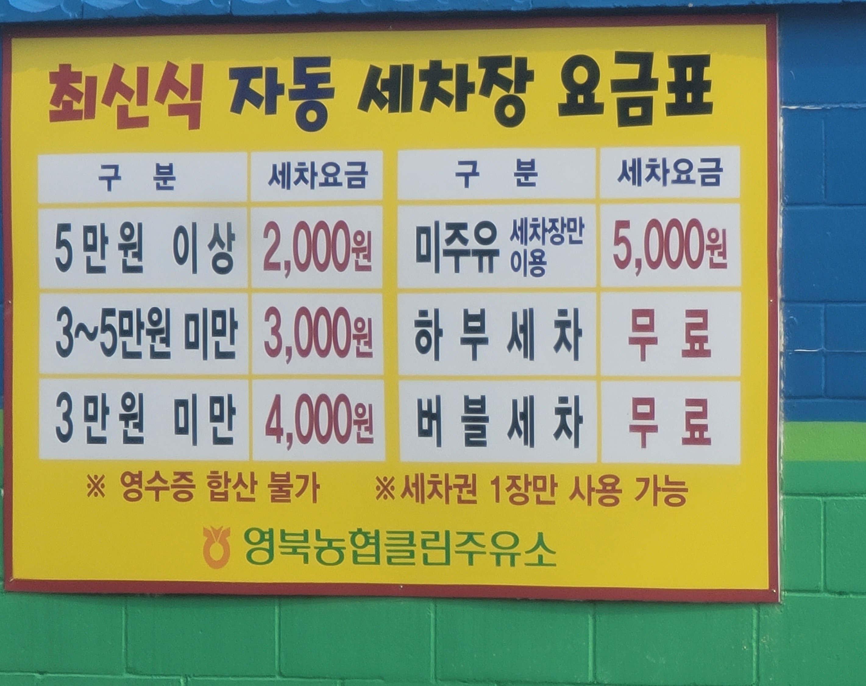 농협주유소 영북농협주유소