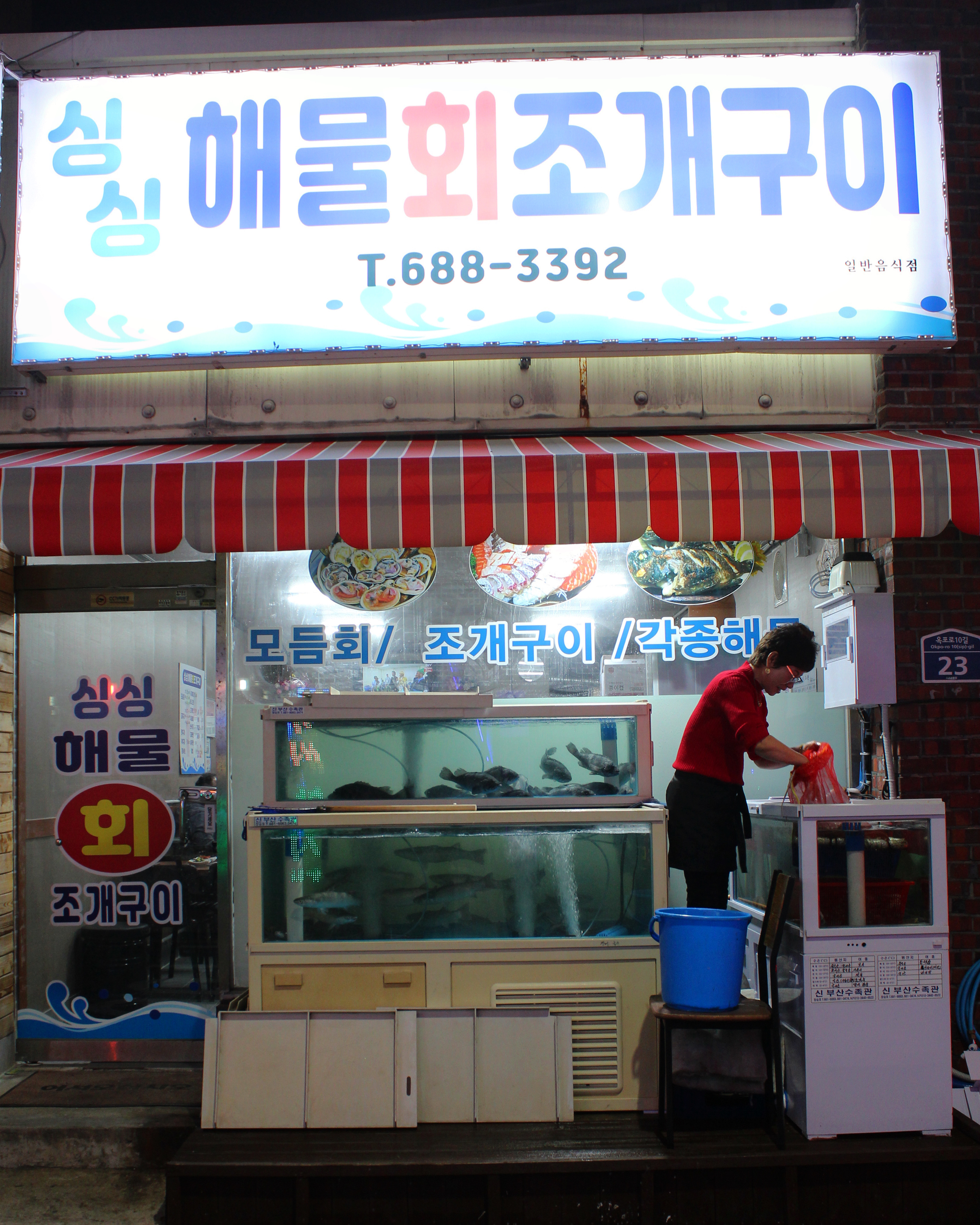 싱싱해물회조개구이