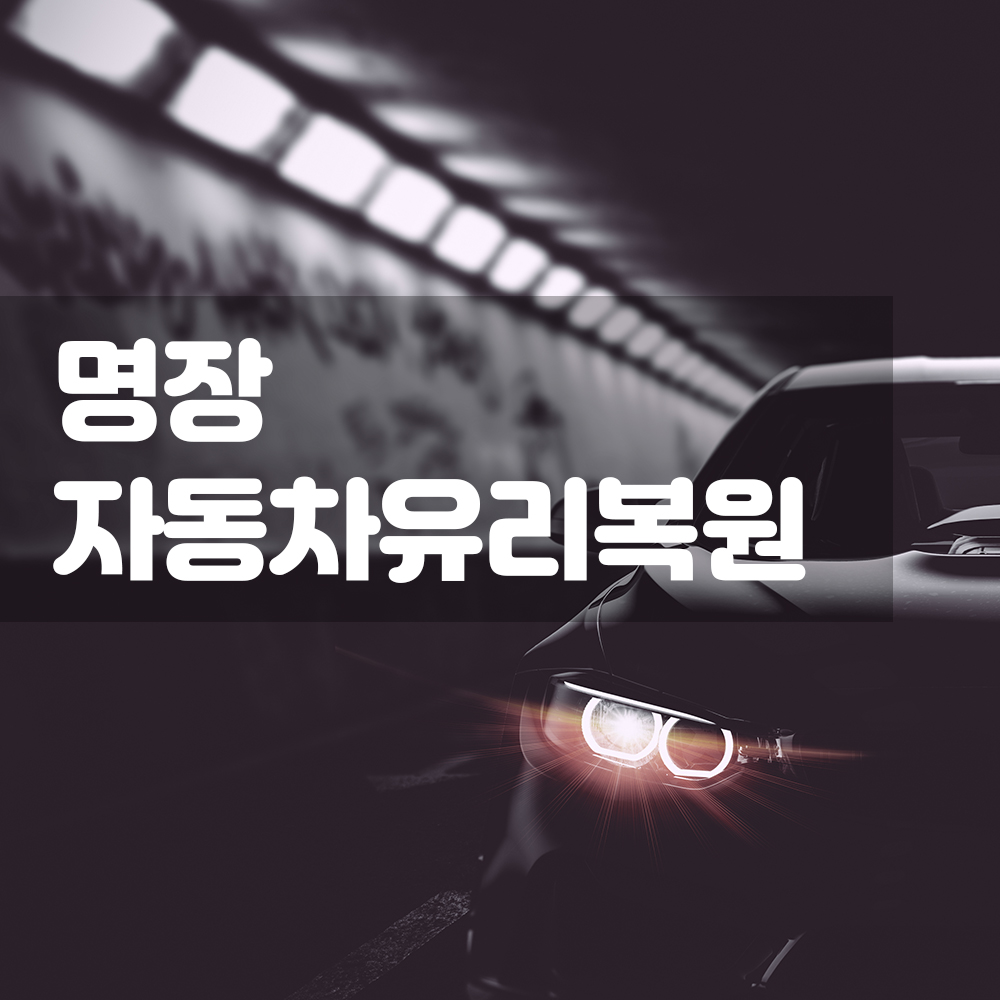 명장 자동차 유리복원