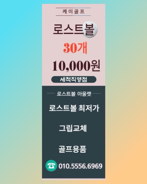 케이골프 로스트볼 아울렛