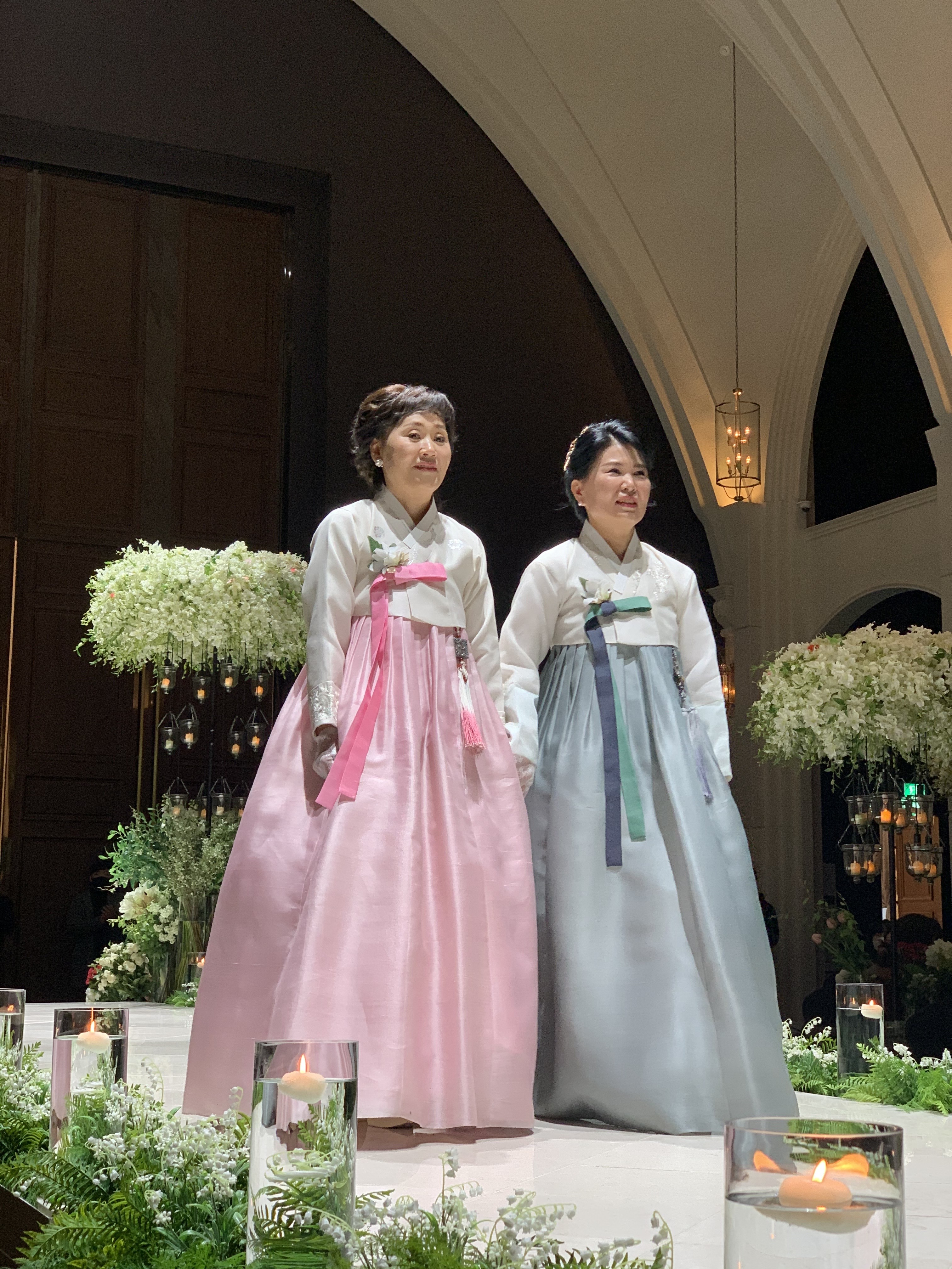 선과색 한복