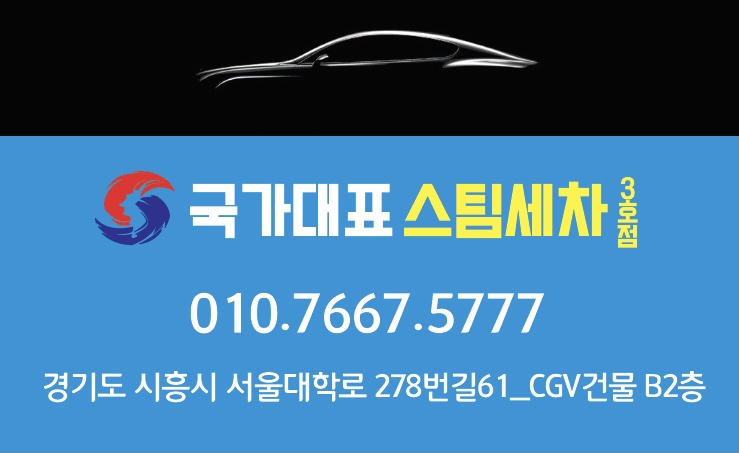 국가대표 스팀세차 대표 이미지