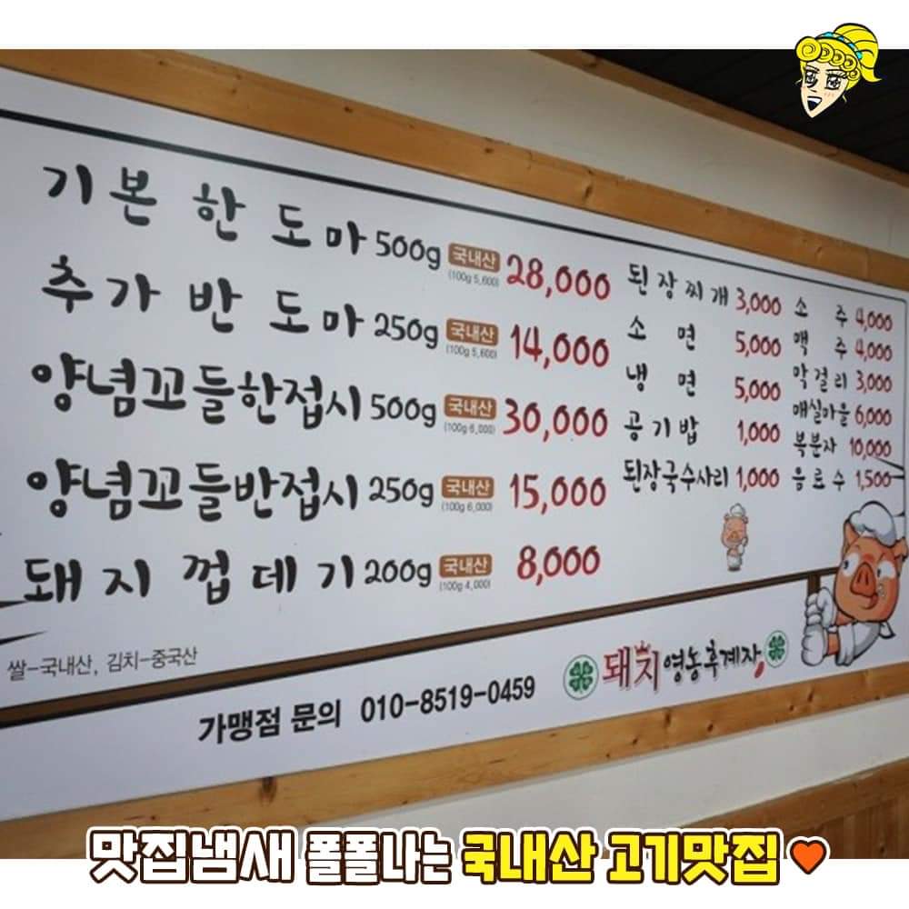 돼지영농후계자 팔등로점
