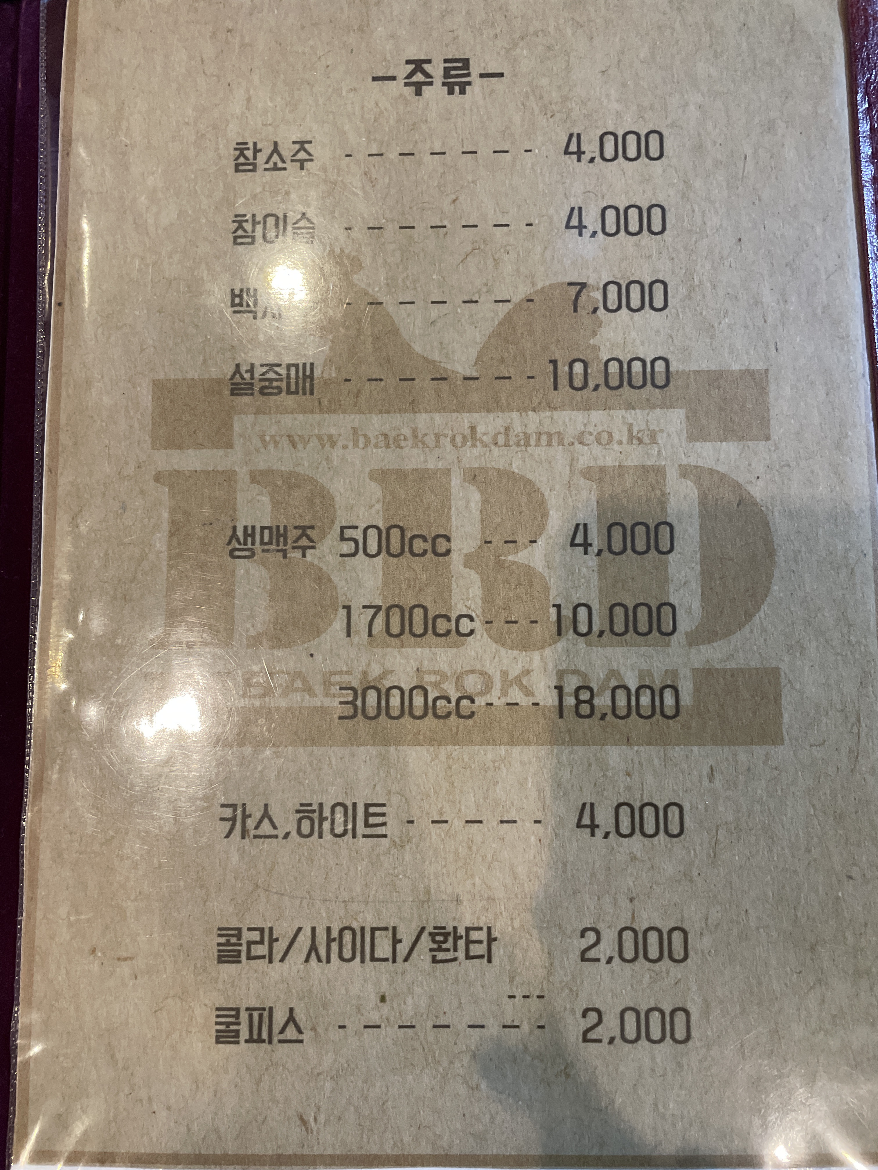백록담숯불바베큐치킨 구룡포점