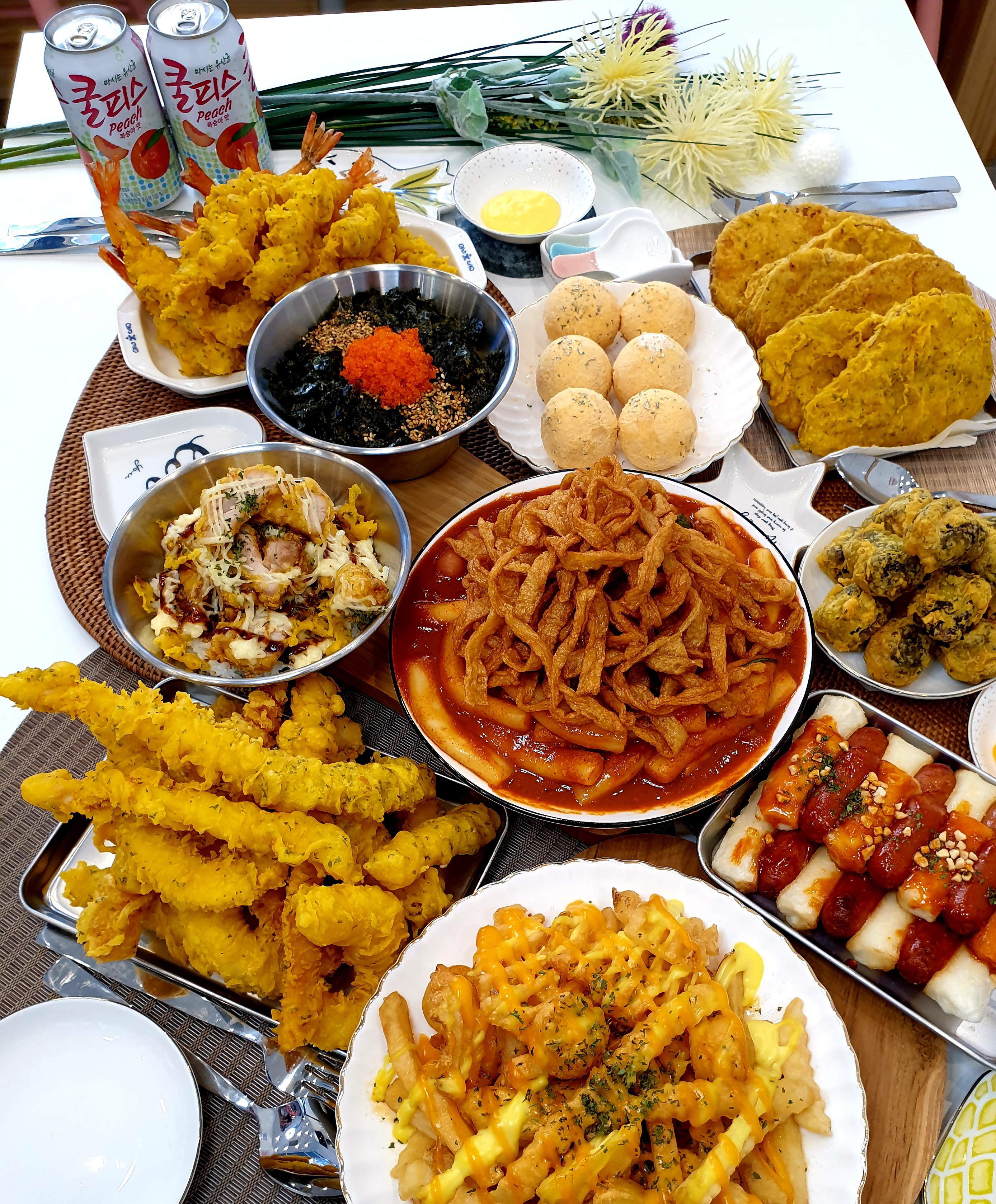 박프로닭강정치킨떡볶이