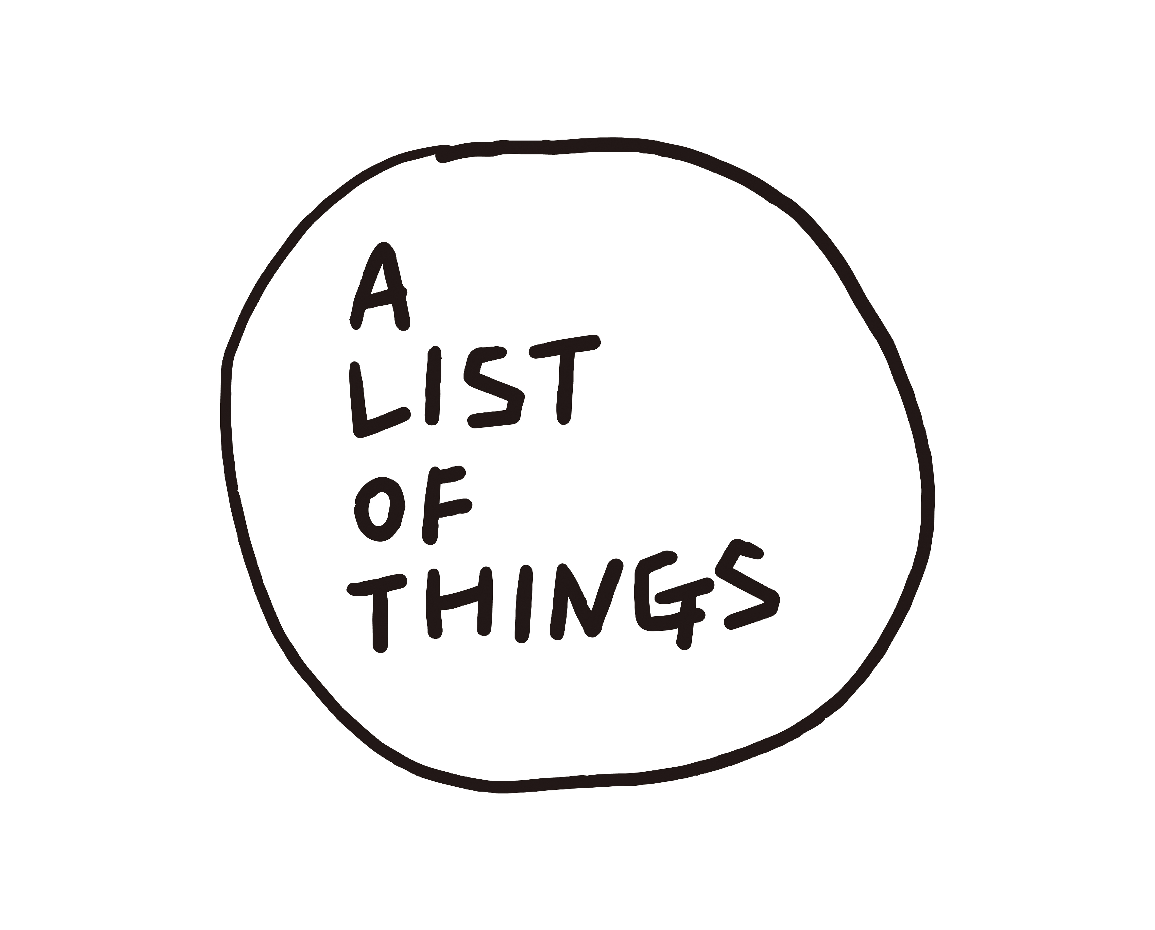 A LIST OF THINGS 리스트오브띵즈