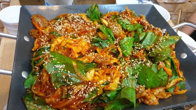 철판야채곱창