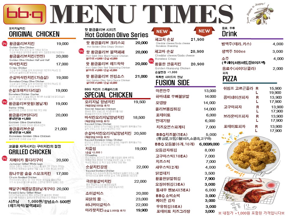 BBQ치킨 양주백석읍점