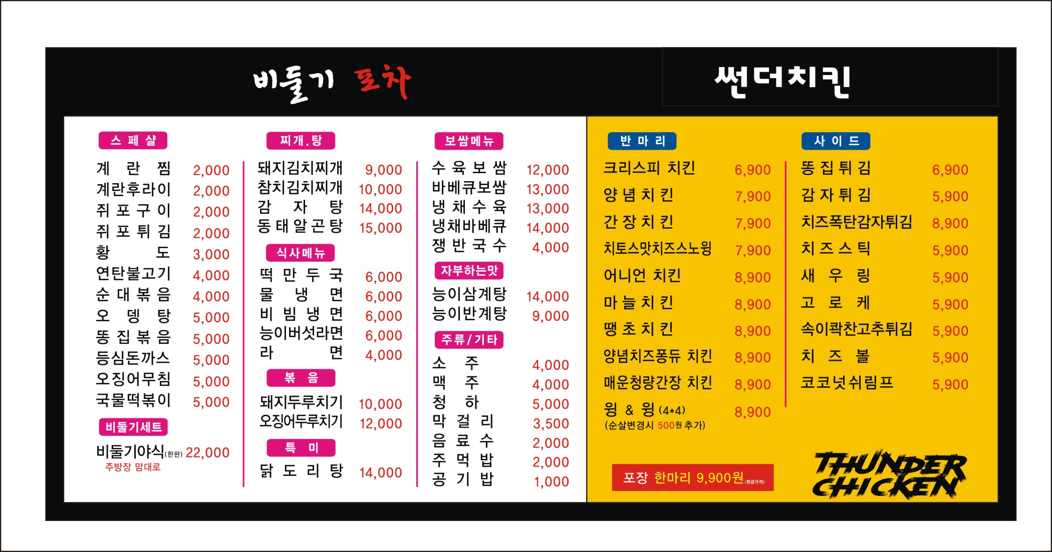 썬더치킨
