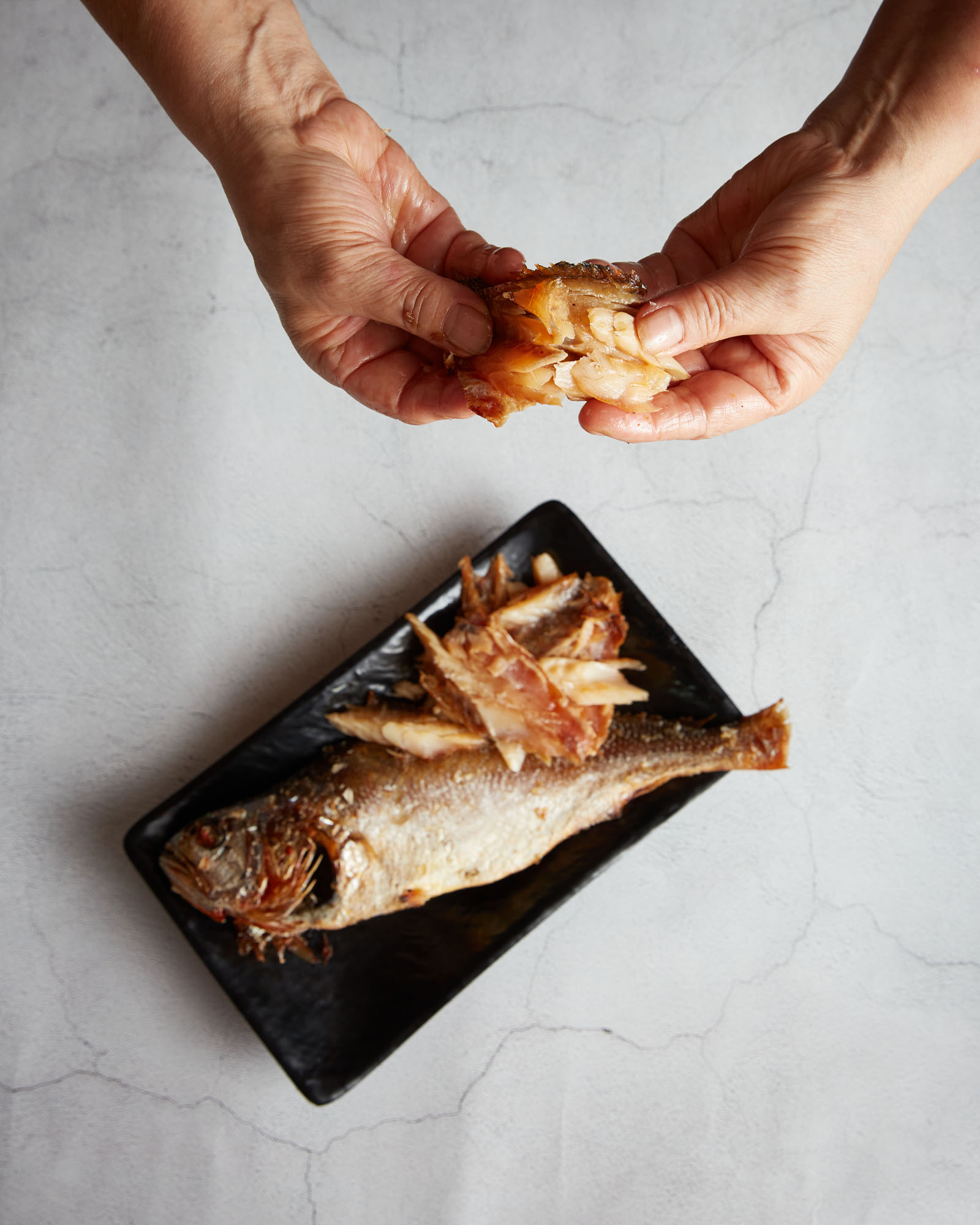 Dried yellow corvina set