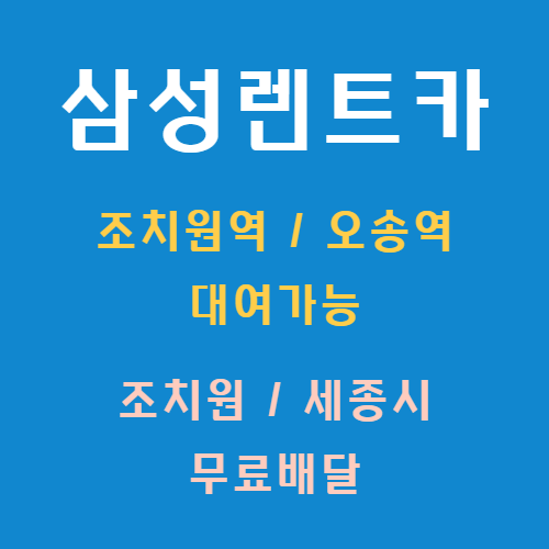 삼성렌트카 조치원점