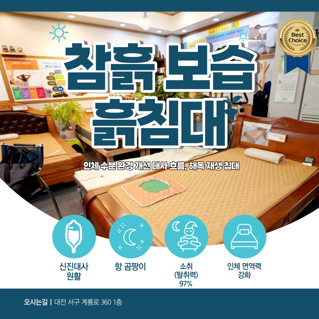 참흙보습흙침대 대전세종총판