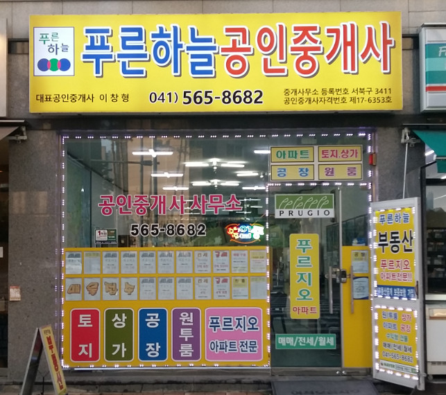 푸른하늘공인중개사사무소