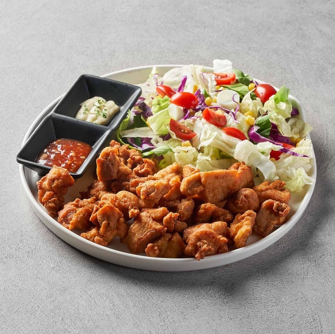 치킨가라아게&샐러드