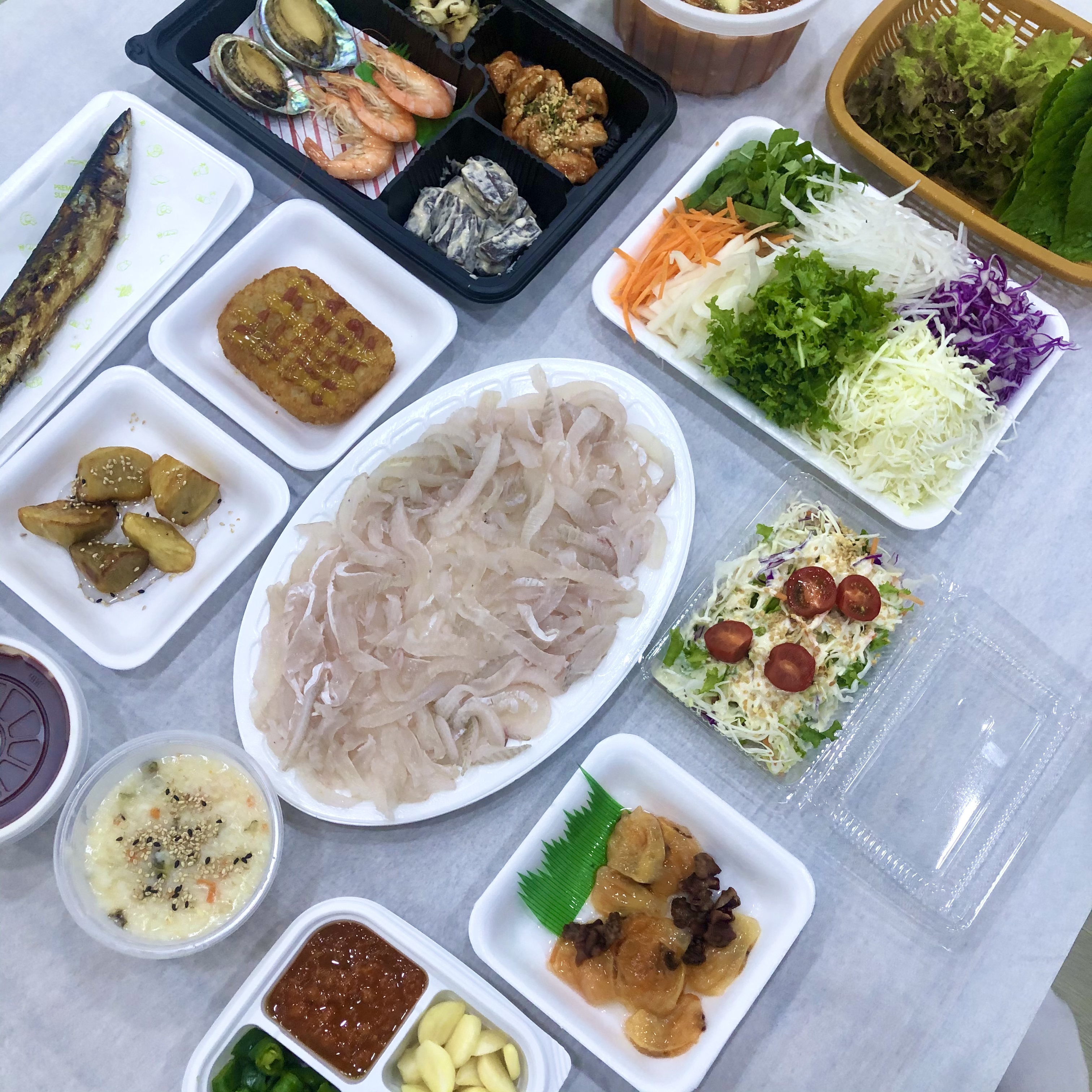 흰고래참가자미횟집