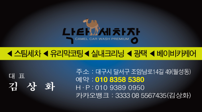낙타세차장