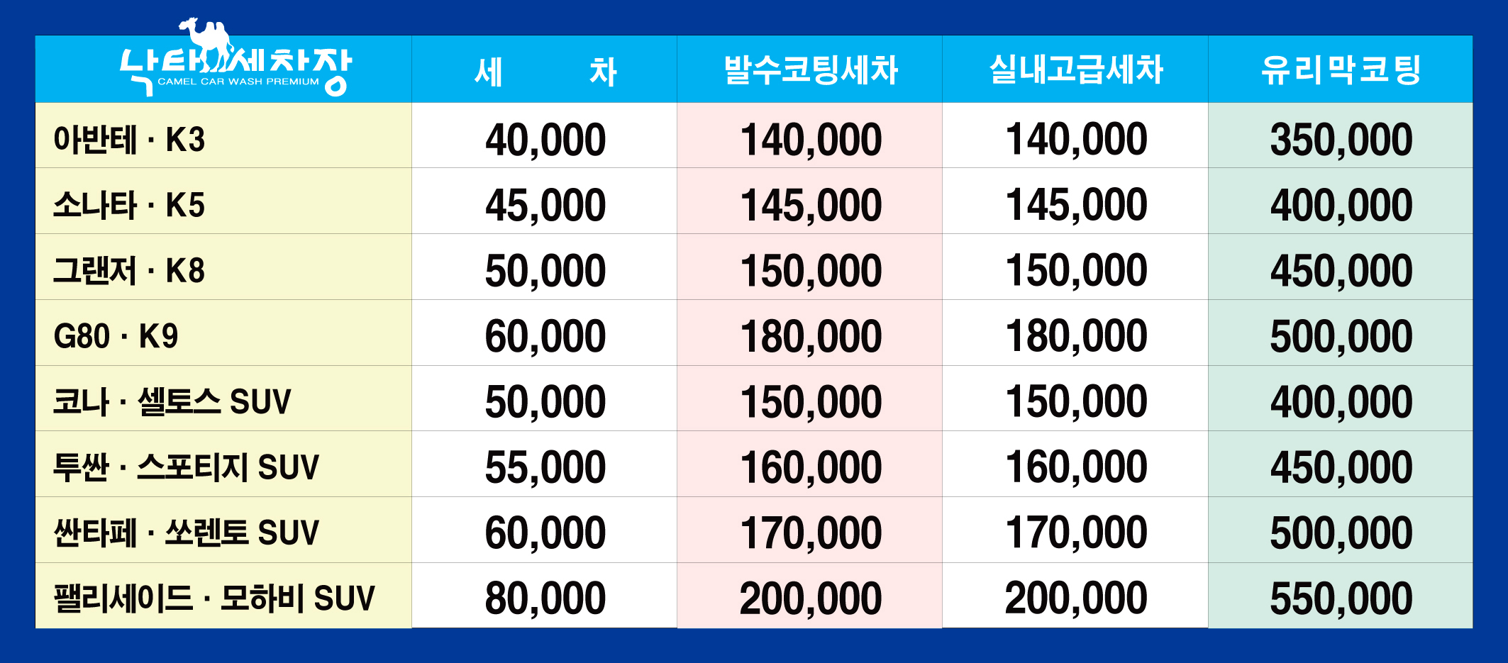 낙타세차장