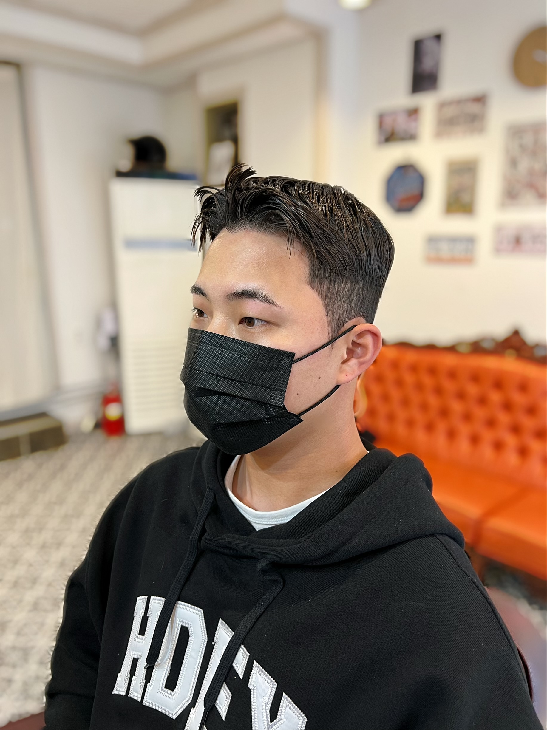 레이블바버샵 내부 또는 관련 모습