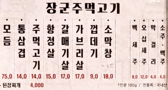 주먹생고기