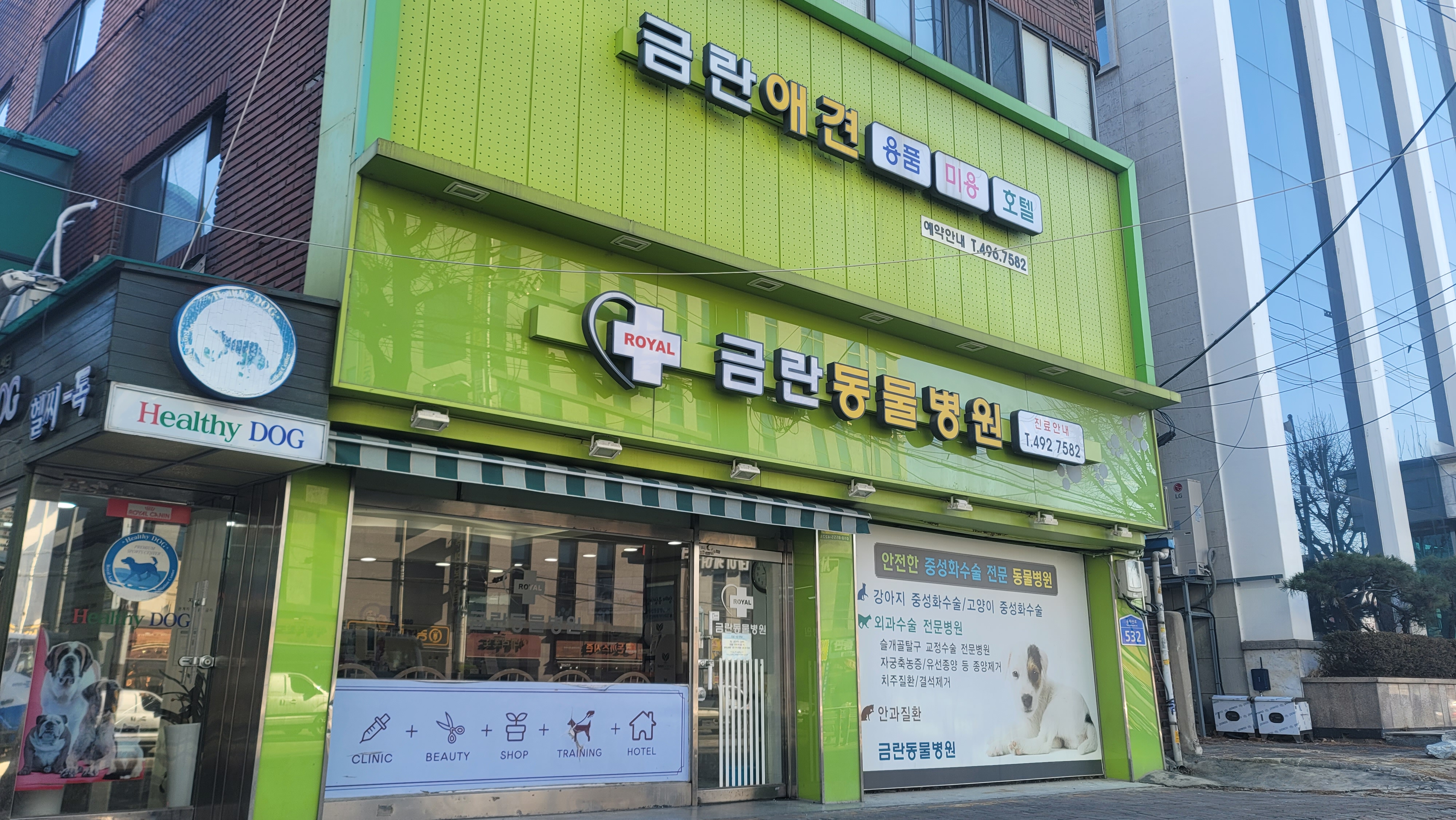 금란종합동물병원 내부 또는 관련 모습