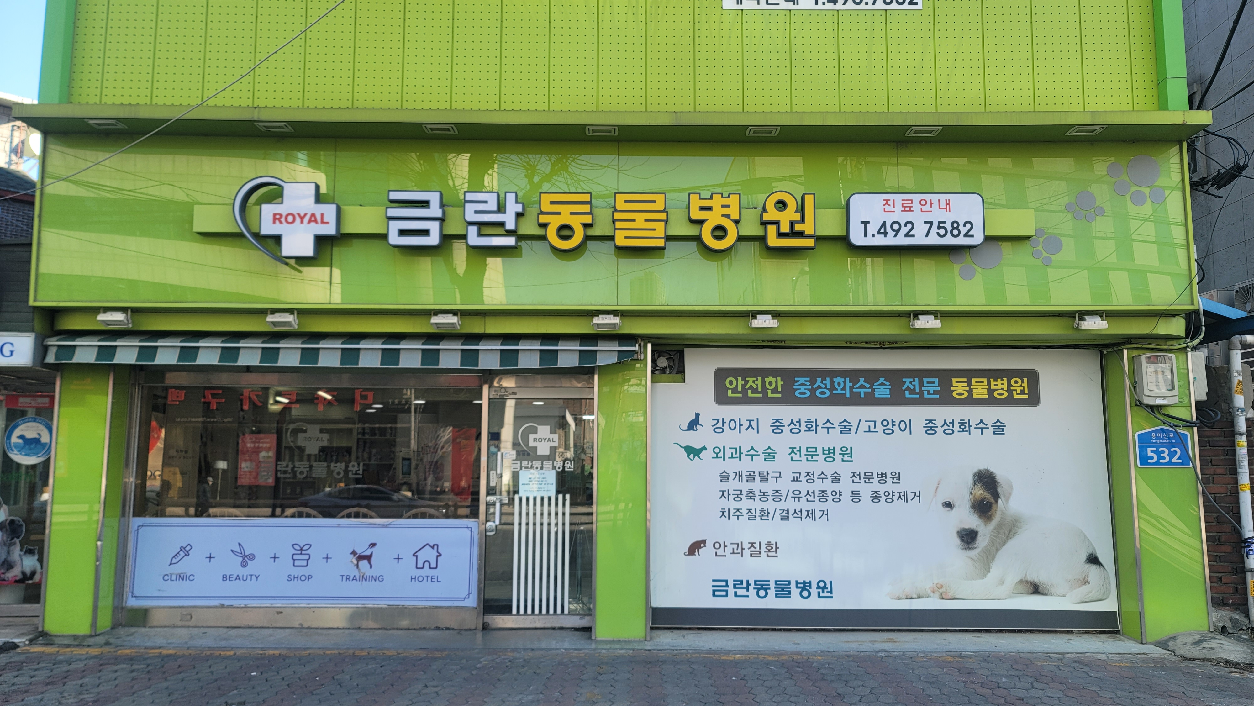 금란종합동물병원 내부 또는 관련 모습