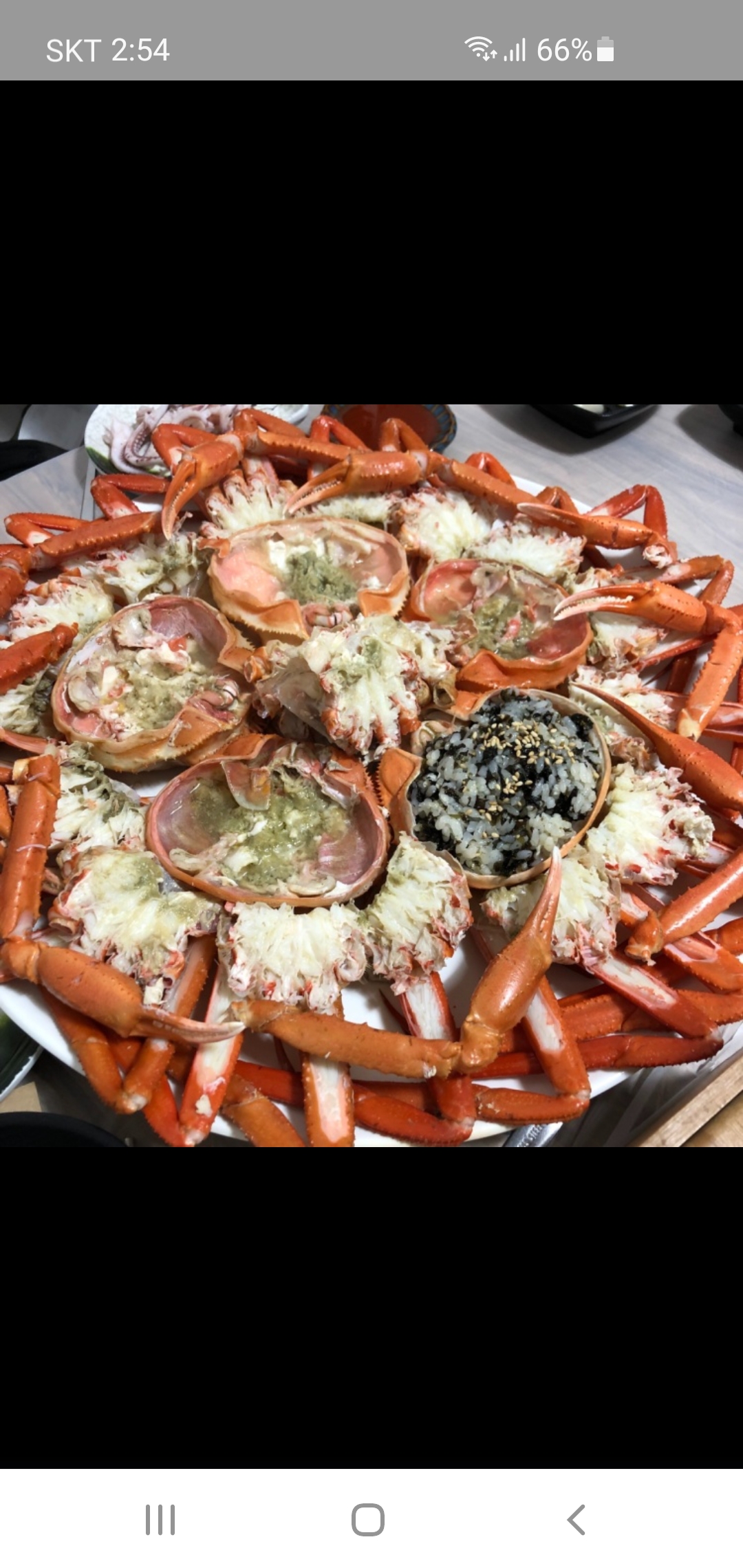 홍게5마리+게라면+딱지밥