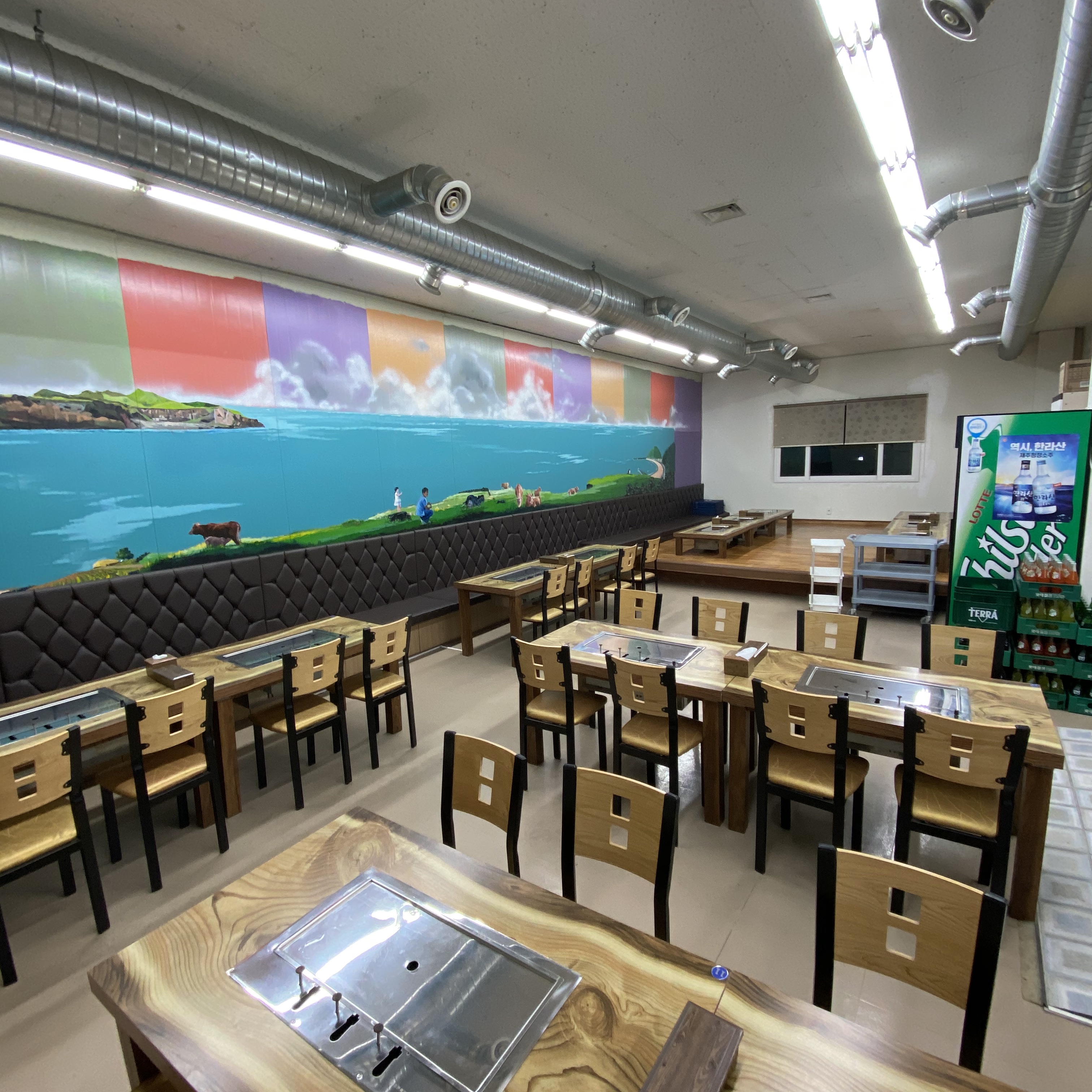 정담오리회전숯불구이