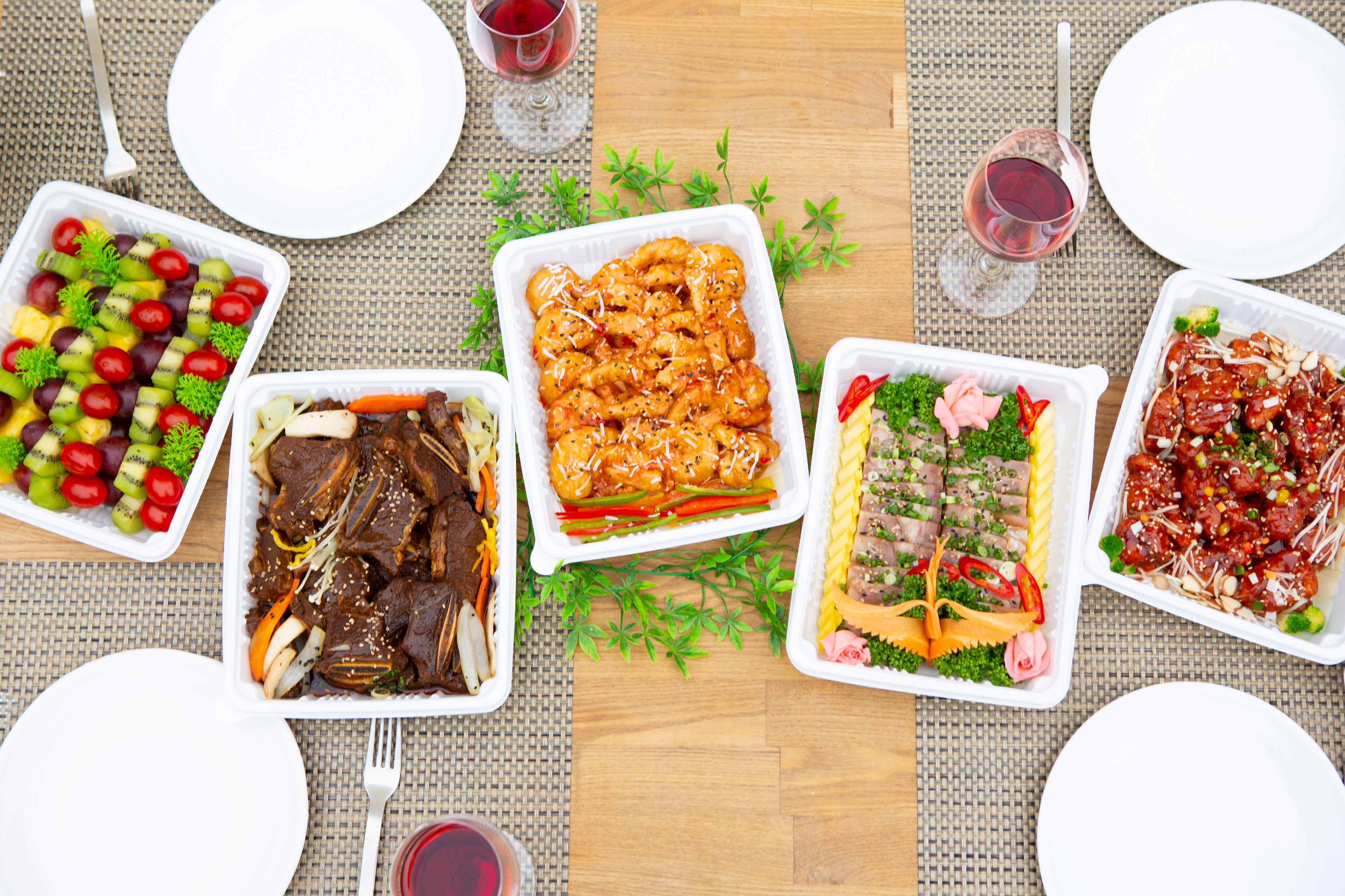 오렌지푸드 출장 뷔페 이미지