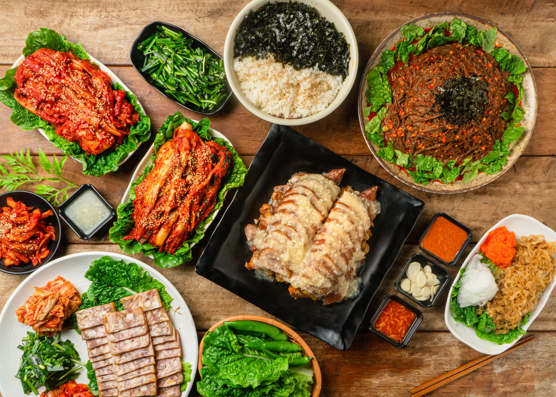 팔당족발 내부 또는 관련 모습