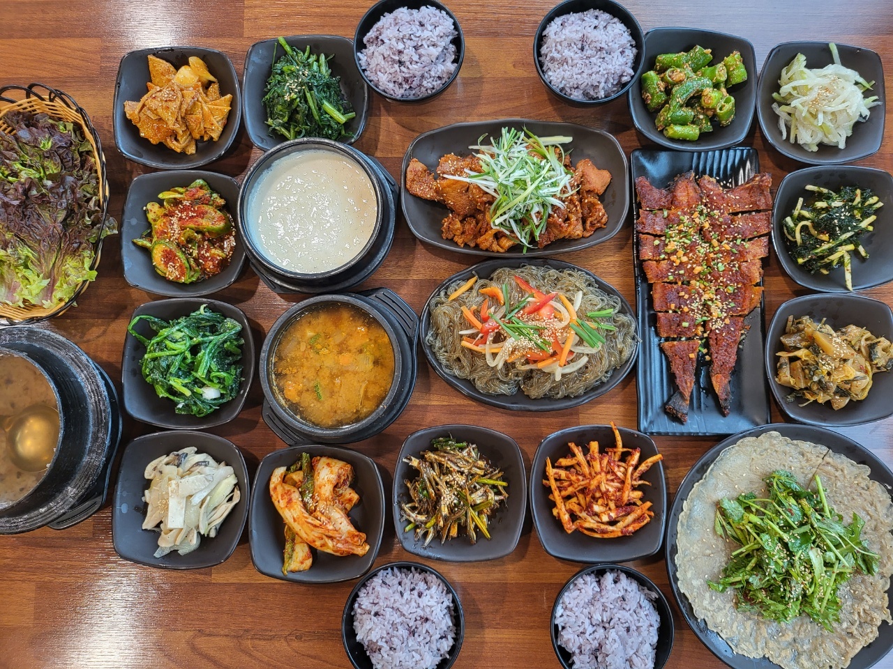 한상차림정식 세트(황태구이+제육볶음)