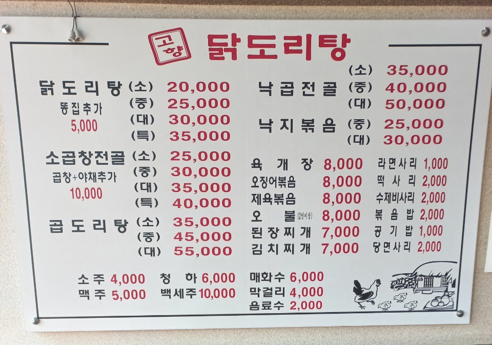 고향닭도리탕