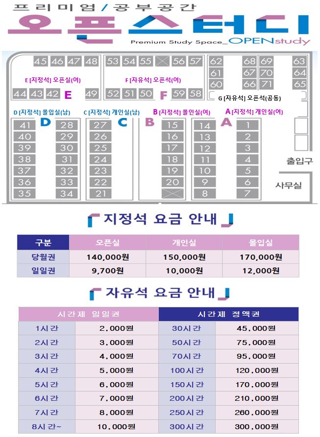 오픈스터디 독서실
