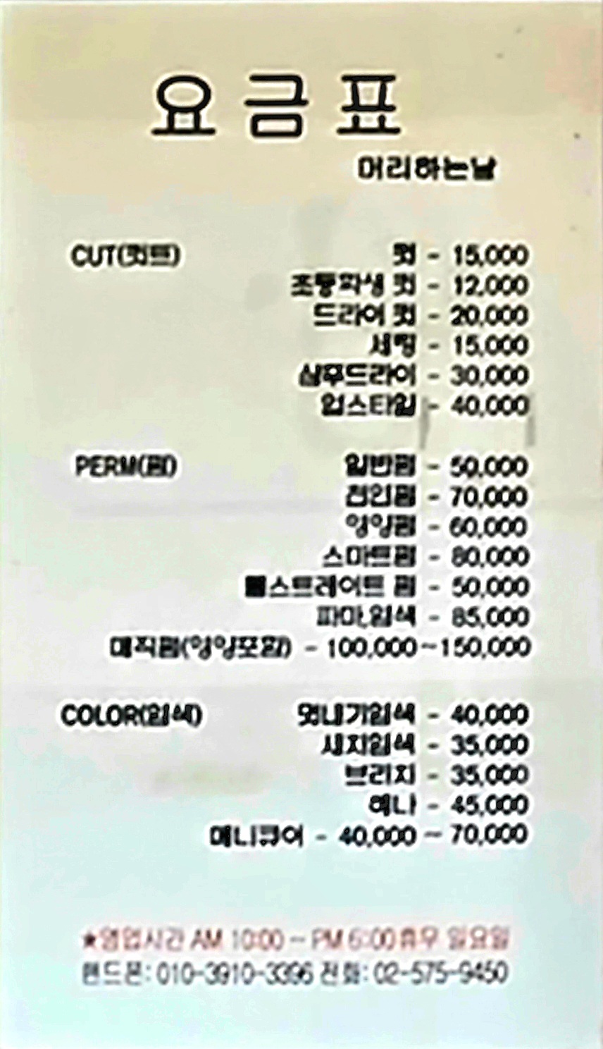 머리하는날
