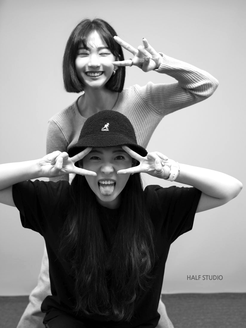압구정 흑백 셀프사진관 데이트코스 하프스튜디오