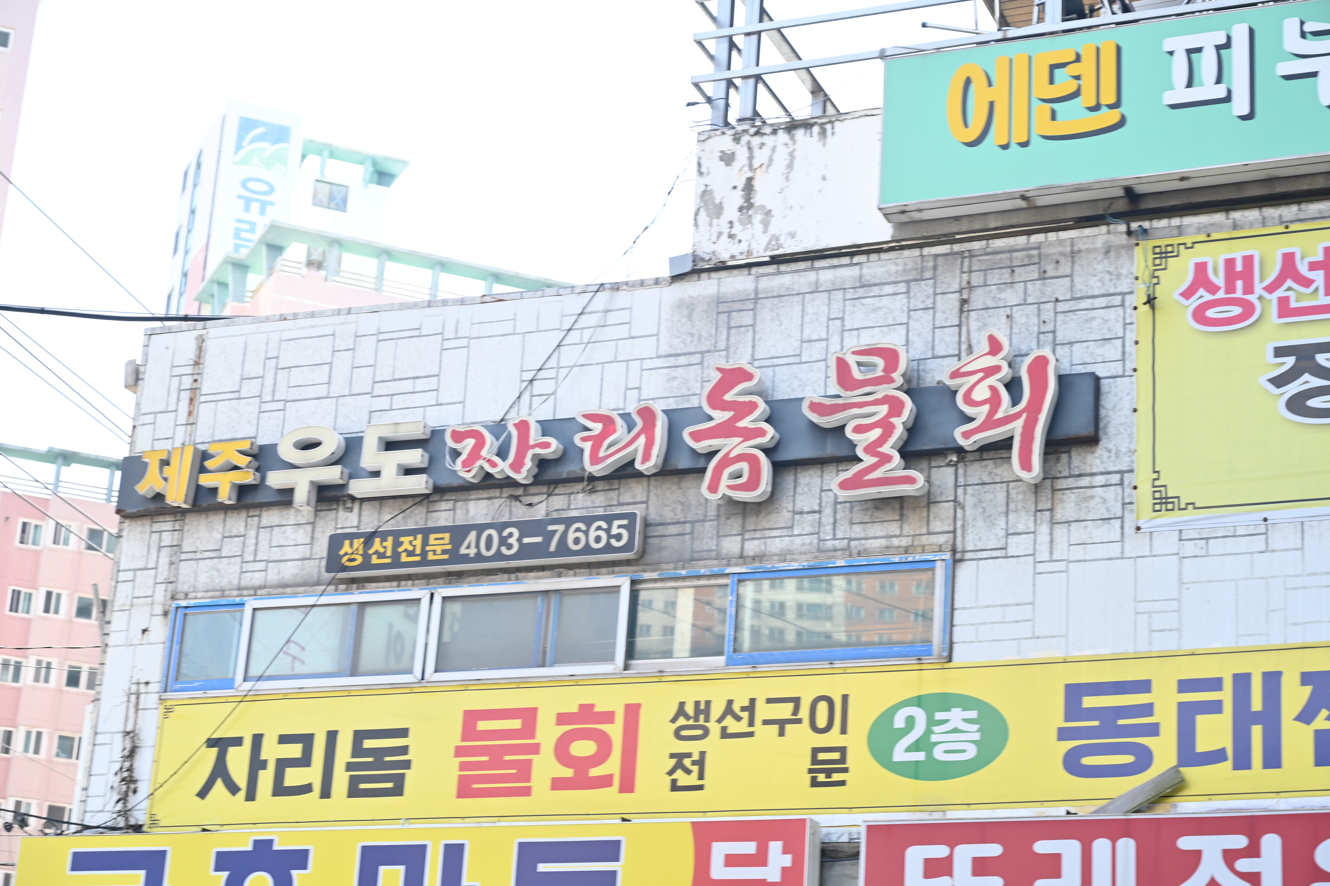 우도자리돔물회 태종대