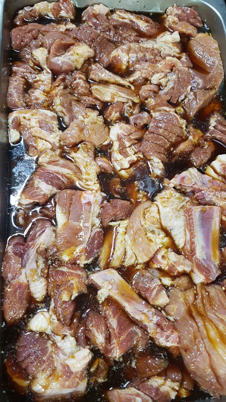 수제양념 돼지갈비 1인 250g