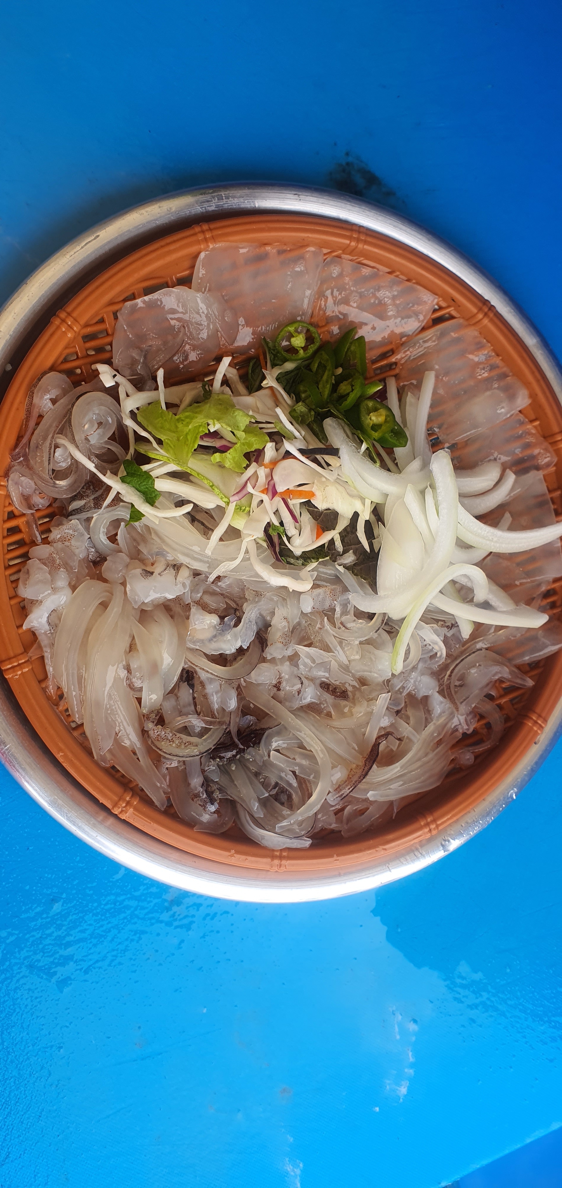 오징어회 도루묵 양미리