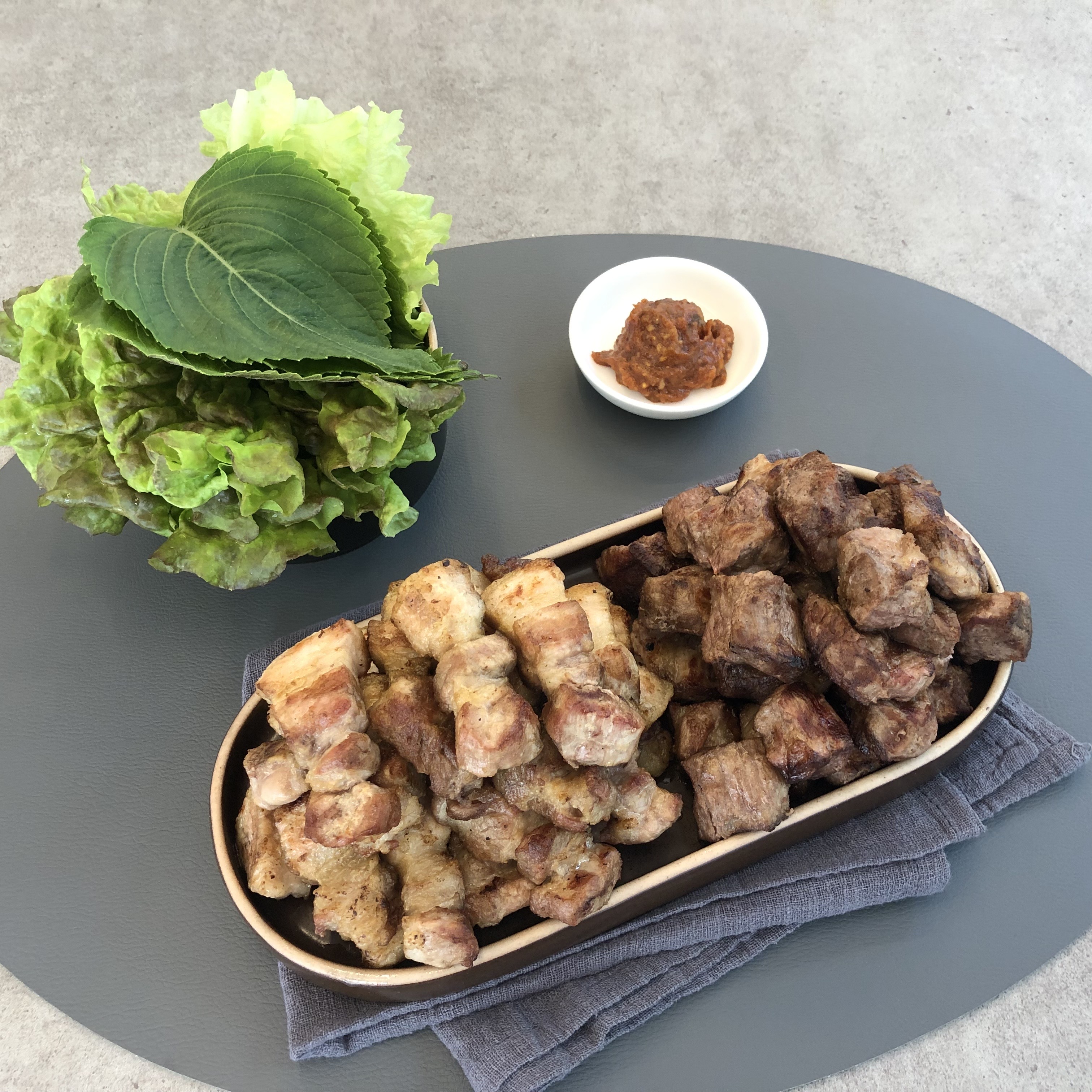 유리부엌 숯불구이반상