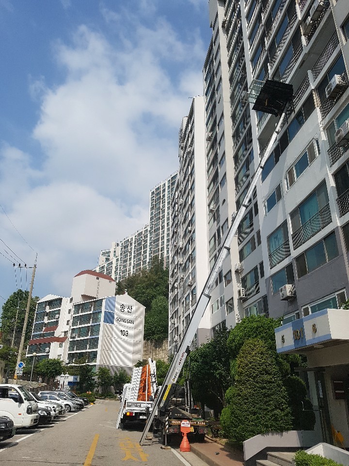 서울 용산구 사다리차 추천 사다리차비용 사다리차요금표 용달이사비용 고층사다리차 사다리차