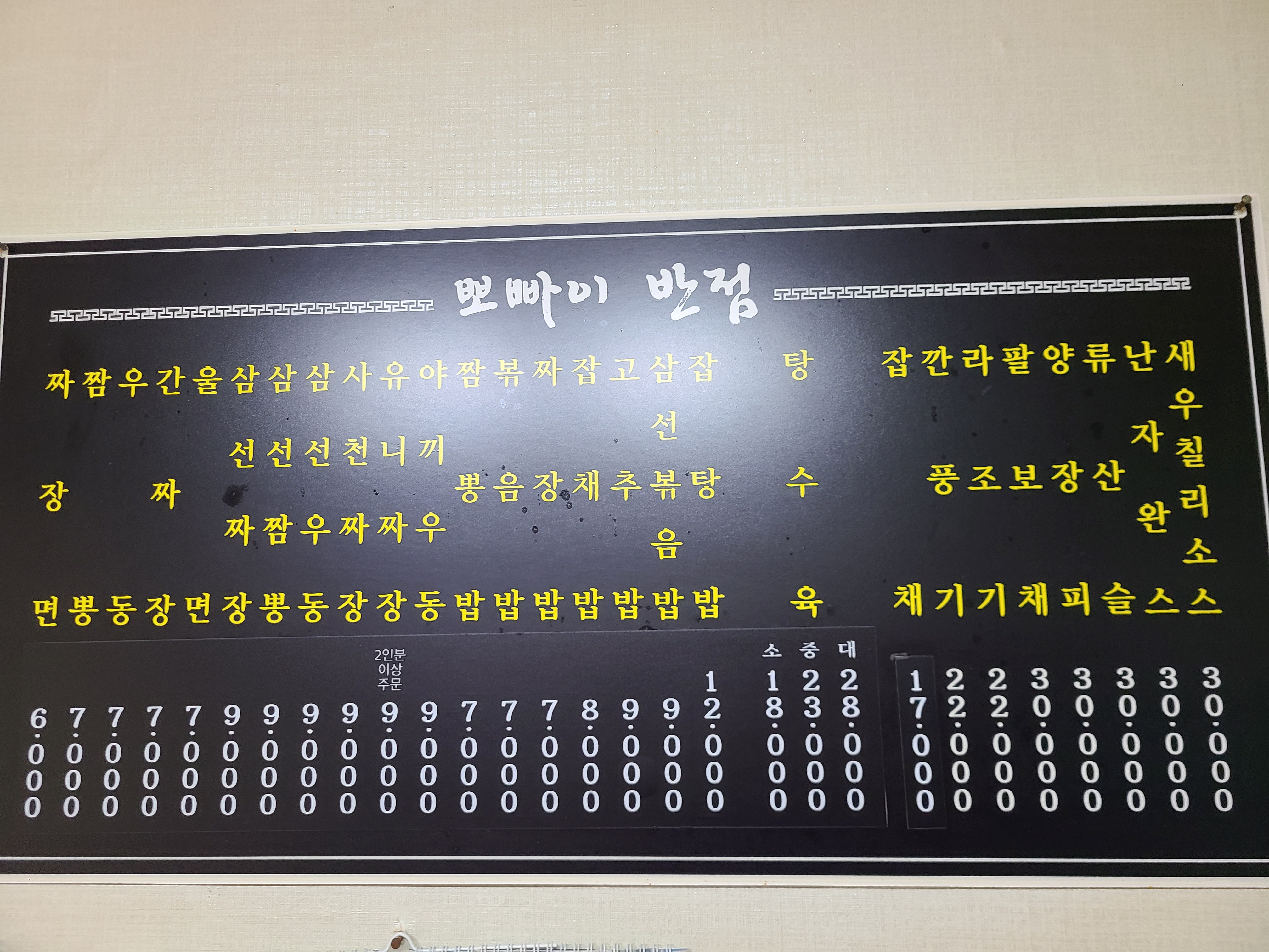 뽀빠이짜장