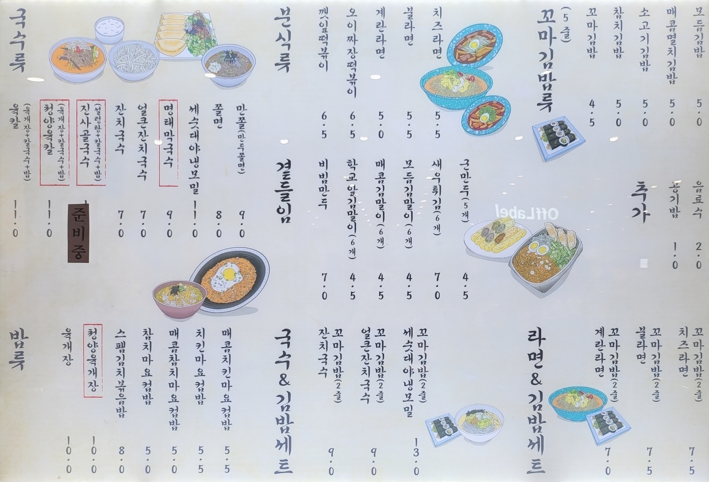 동동국수집