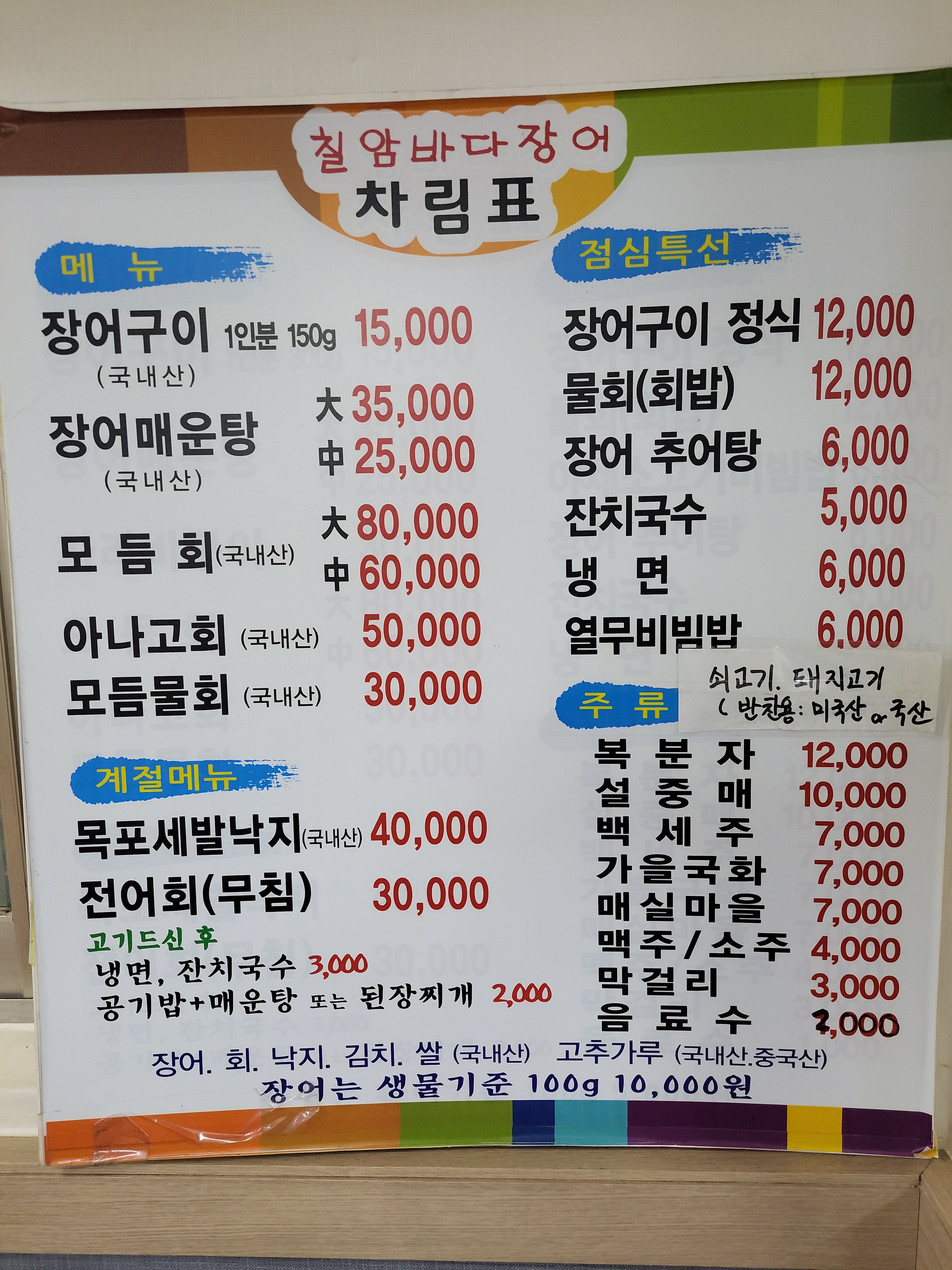 칠암바다장어
