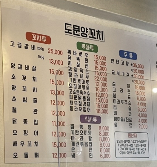 도문왕양꼬치