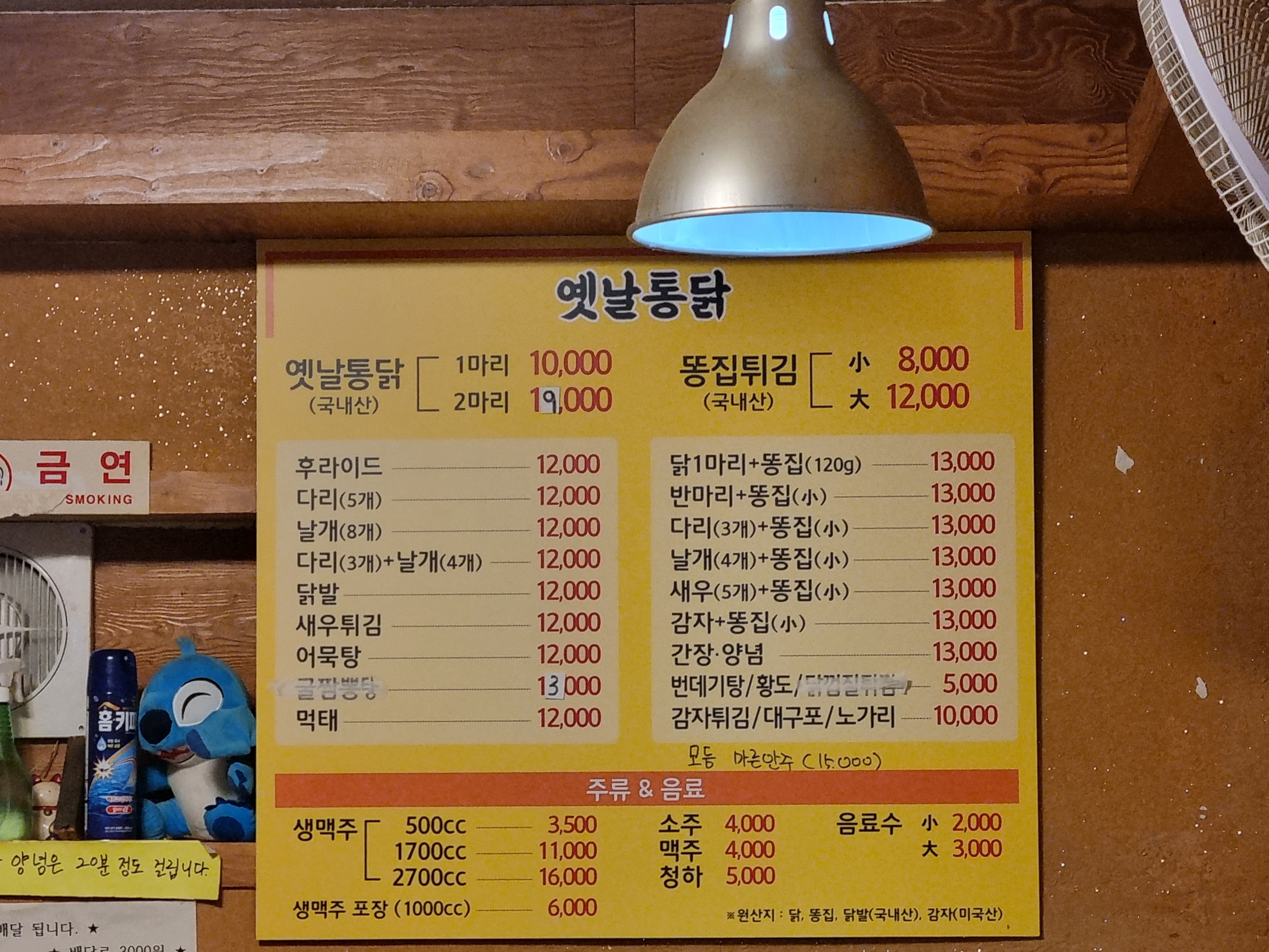 꼬끼오옛날통닭 산성점