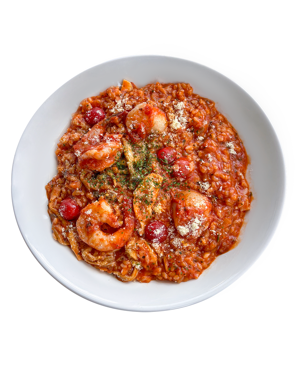 통새우 관자 토마토 리조또