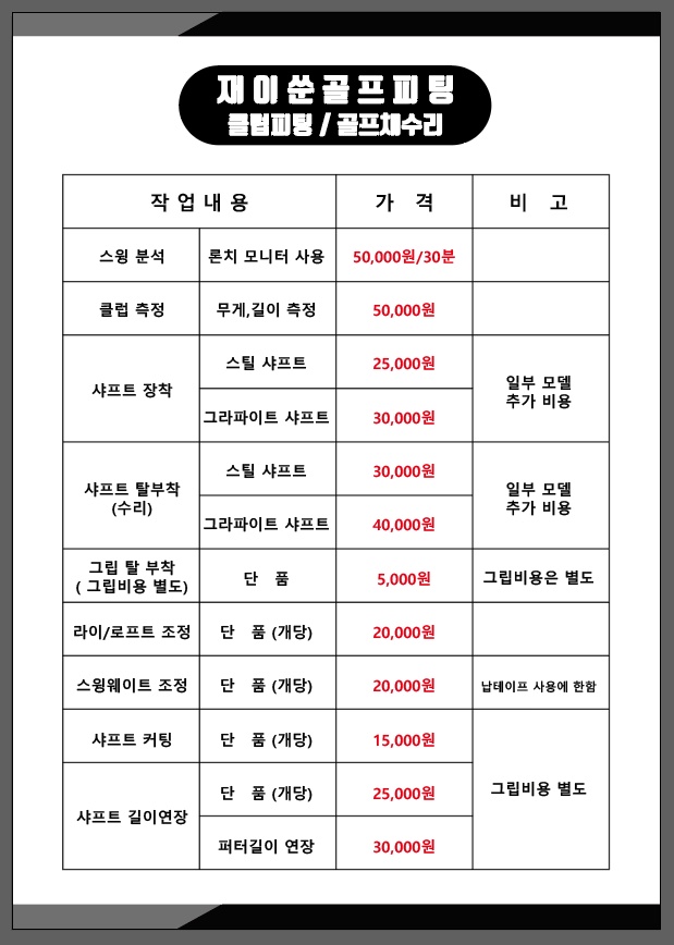 재이쑨골프피팅